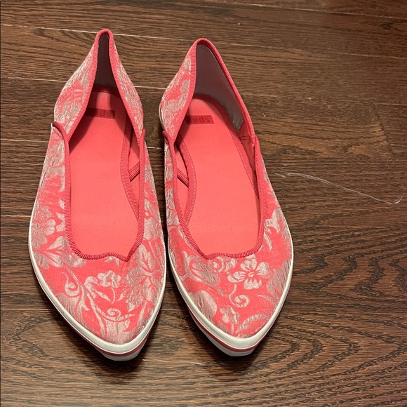 Keds Shoes - Keds Pink Floral Slip-On Flats